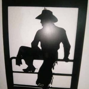 Figura en metal por corte plasma con la tecnologia de control numérico por computador (cnc)