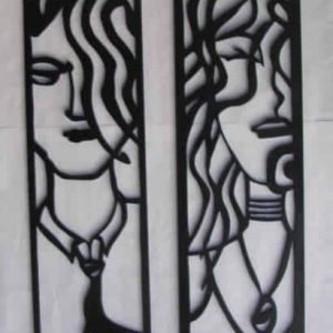 Figura humana caladas en mdf.