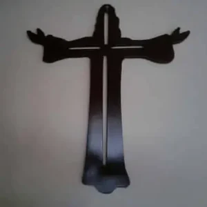 Cruz Cristo Rey en mdf, pintada