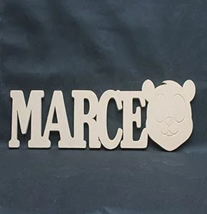 letras en mdf o madera.