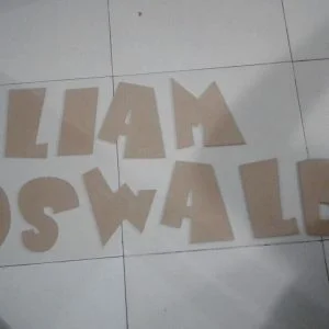 Letras en mdf