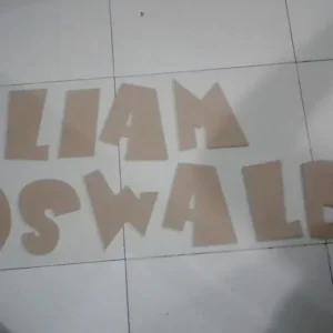 Letras en mdf