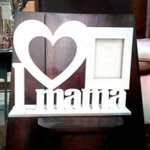 Porta retrato. di­a de la madre. en mdf